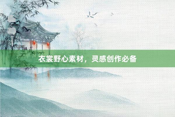 衣裳野心素材，灵感创作必备